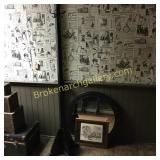Mirror, Print & Coat Rack