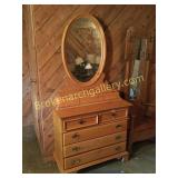 Maple Dresser W Mirror
