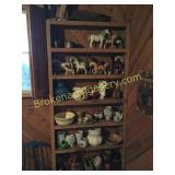 Shelf Lot of Porcelain & Glass Items