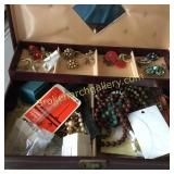 Group of Assorted Costume Jewelry in Case