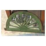 Teak Arch Transom W Mirror