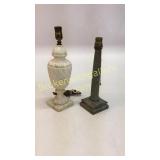 Alabaster and Marble Table Lamp