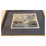 Watercolor Sailing Vessel