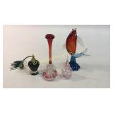 5 Pieces Art Glass