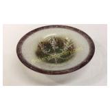 Large Art Glass Center Bowl