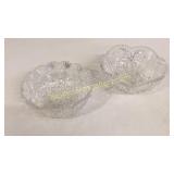 2 Cut Glass Bowls