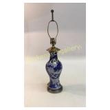 Chinese Blue Porcelain Lamp