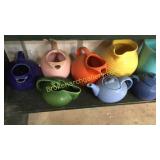 13 Assorted Pitchers, Tea Pots