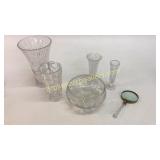 6 Assorted Crystal Items