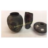 3 Pieces Studio Pottery