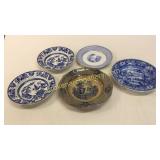 5 Pieces a Blue Transfer