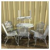 8 Pieces Vintage Iron Patio Furniture