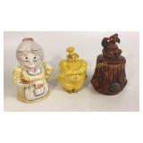 3 Cookie Jars