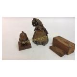 Book Ends, Doorstop, Chalk Boxes