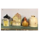 4 Cookie Jars