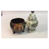 Italian Urn, Majolica Planter