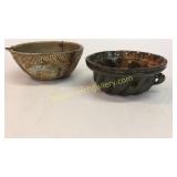 Weller Hanging Planter, Redware Pudding Mold