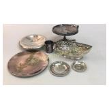 7 Pieces Mixed Silver and Plate