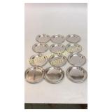 12 Sterling Brad Plates