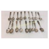 18 Sterling Commemorative Spoons