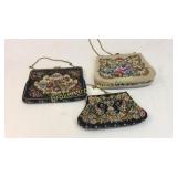 3 Tapestry Purses