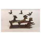 Pottery Sculpture of Goats, Birds