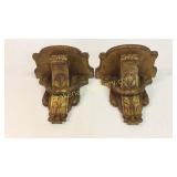 Pair French Giltwood Wall Stands