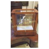 Mahogany Display Cabinet W Drawer