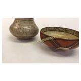 2 Pieces Shipbo Indian Pottery