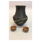 3 Pieces Native American Pottery