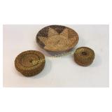 3 Native American Baskets