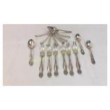 17 Pieces Sterling Flatware