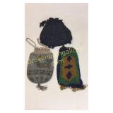 3 Beaded Wrist Bags