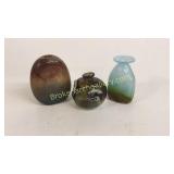 3 Pieces Swedish Art Glass