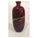 Royal Doulton Flambé Woodcut Vase