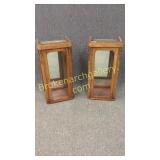 Pair Neo Classical Display Cabinets