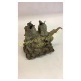 Aged Bronze Coi Fish Fointain