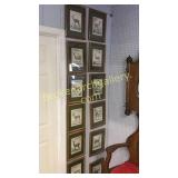 12 French Cervinae Family Book Plates