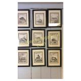9 French Vermin Book Plates