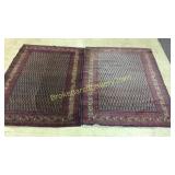 2 4’x6’ Silk Persian Area Rugs