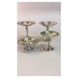 4 Weighted Sterling Compote Stands