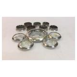 12 Sterling Rim Coasters
