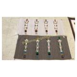 2 Yei Rugs "corn people"