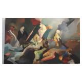 Abstract Oil on Canvas
