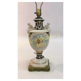 Italian Faience Lamp