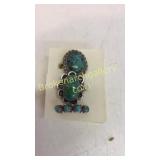 3 Sterling And Turquoise Rings