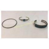 3 Sterling Bracelets