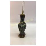 Asian Bronze Etched Table Lamp