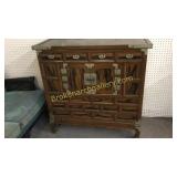 Figured Elmwood Alter Cabinet
