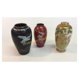 3 Asian Vases